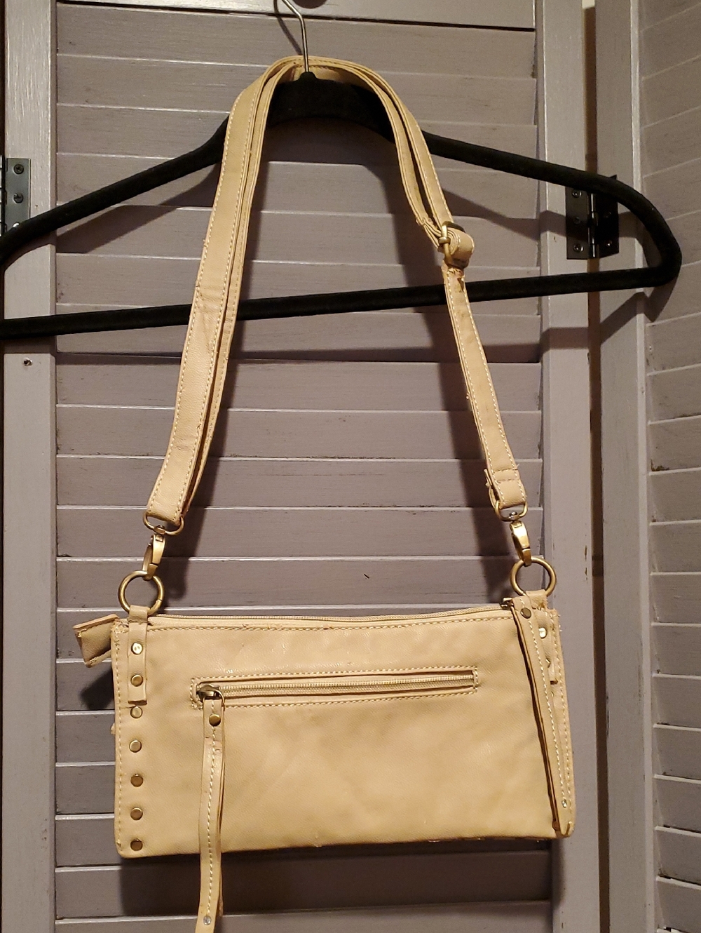 Street Level Pale Yellow Crossbody or Clutch Purse